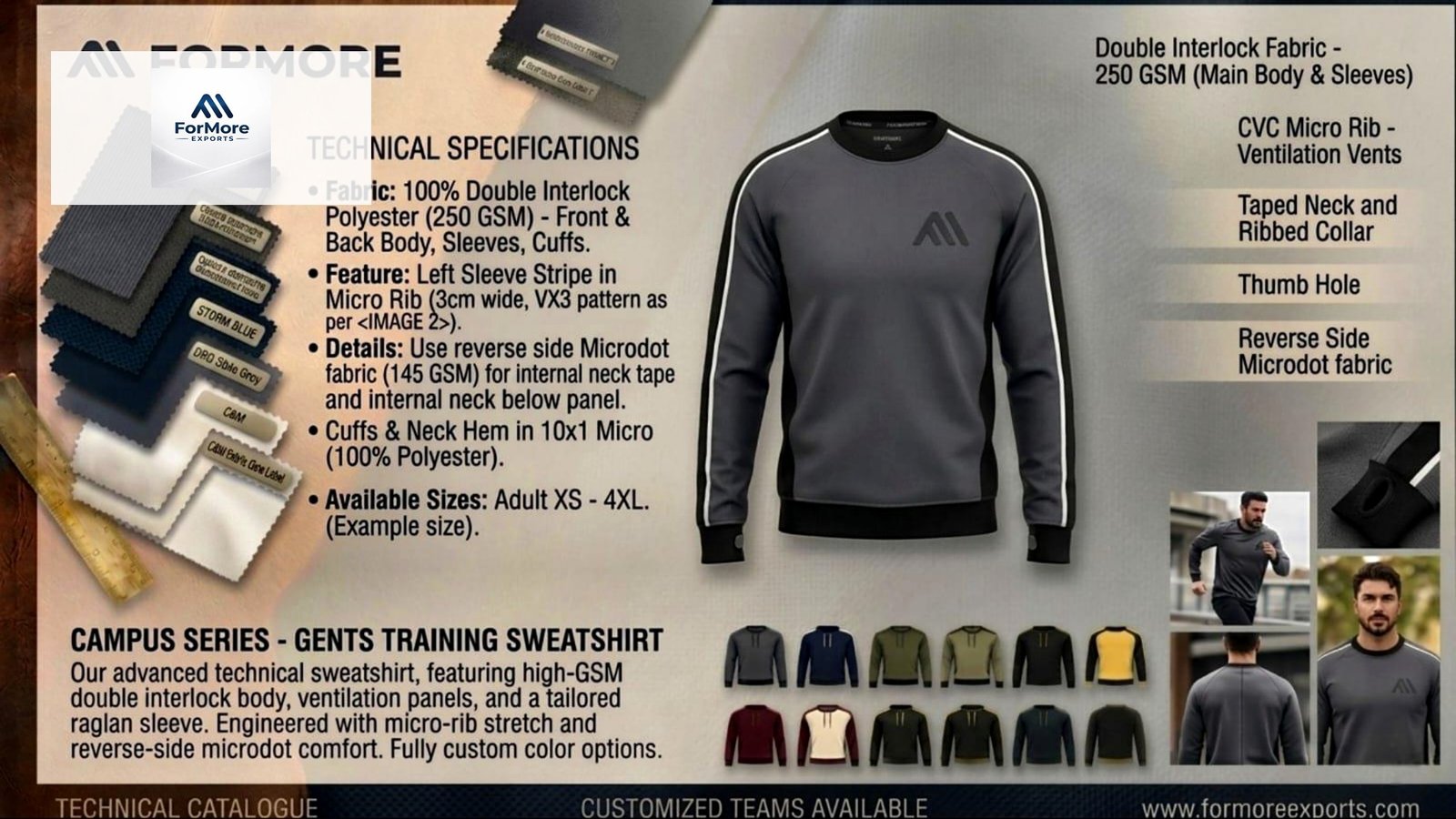 Campus Series Gents Training Sweatshirt catalogue page