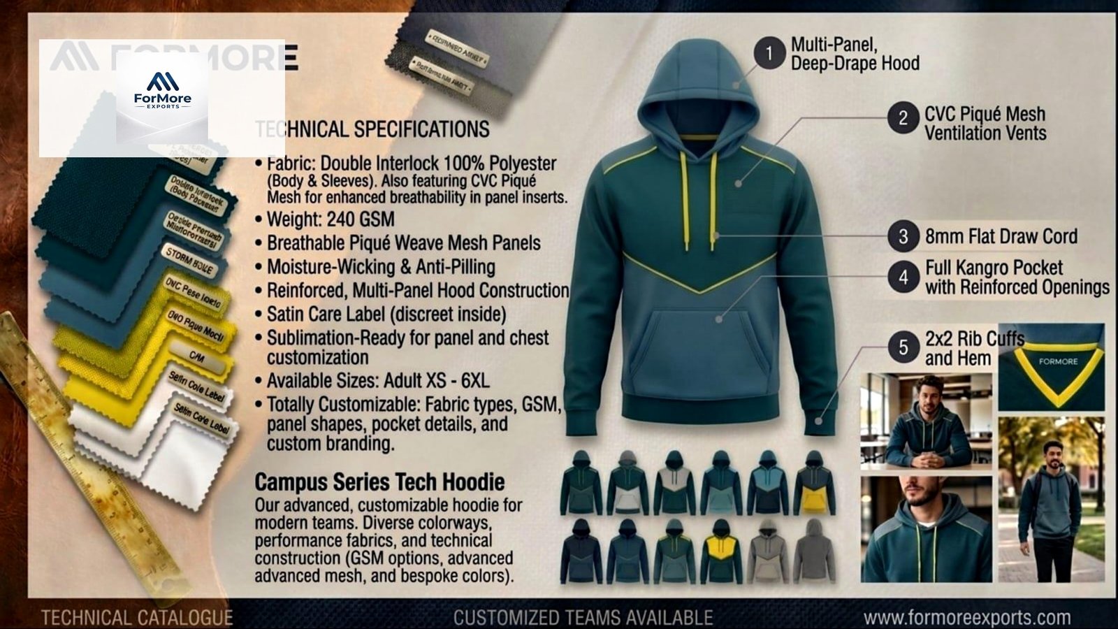 Campus Series Tech Hoodie catalogue page