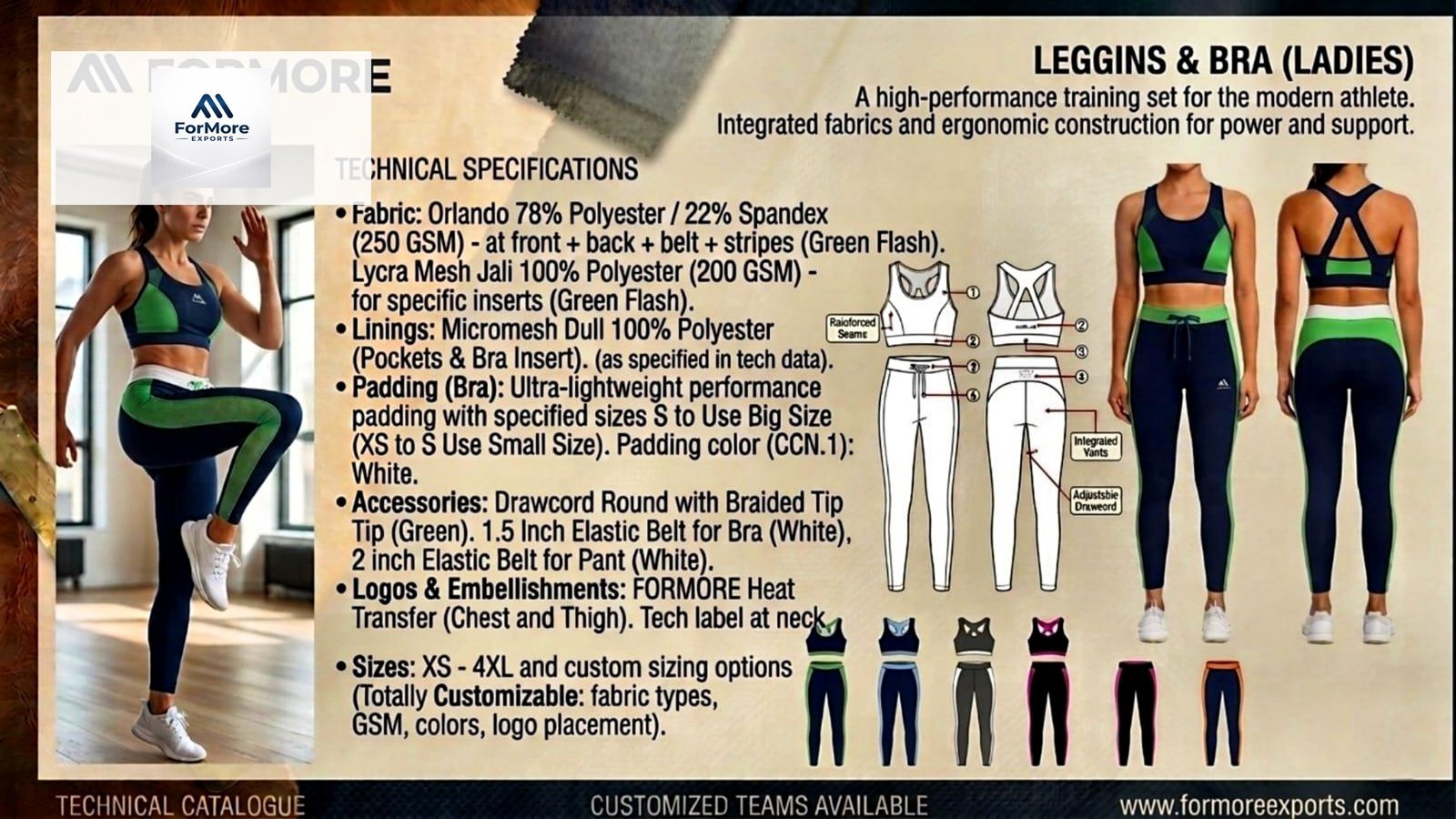 Leggings & Bra Ladies catalogue page
