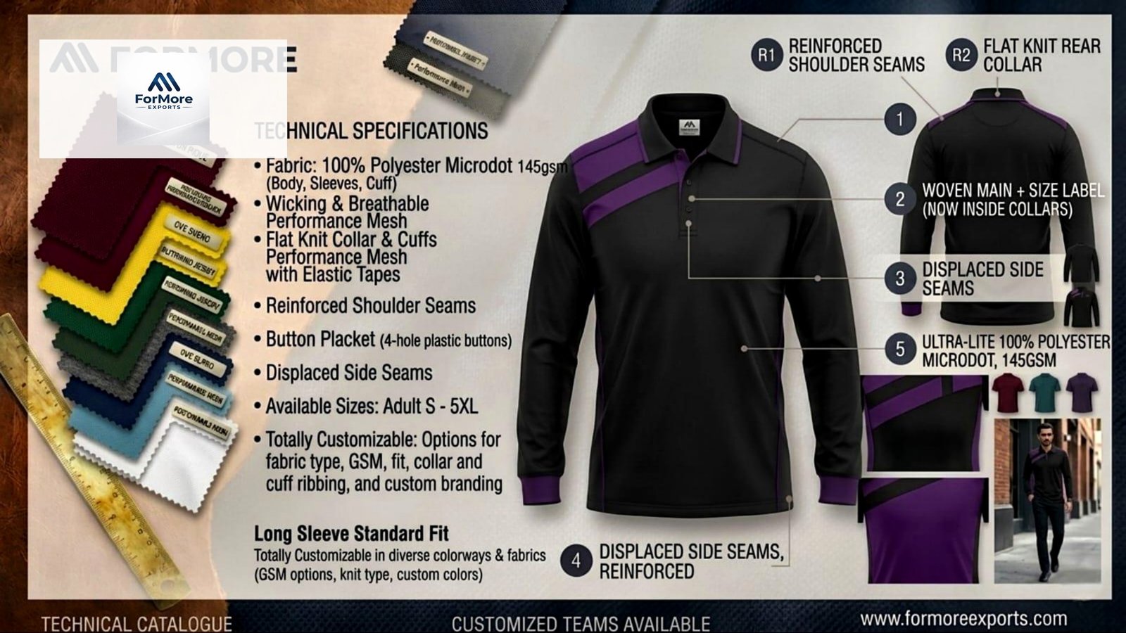 Long Sleeve Standard Fit catalogue page