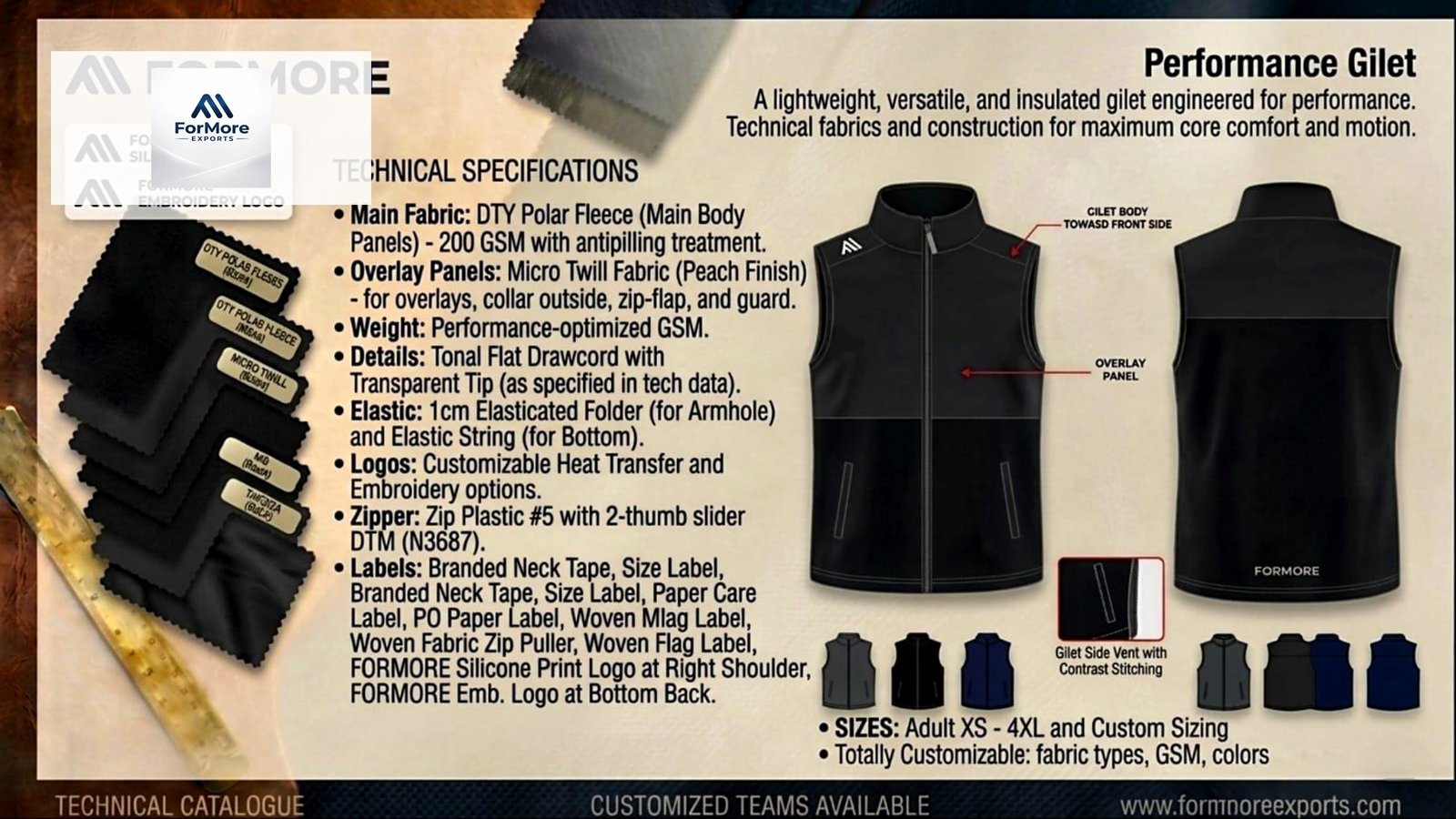 Performance Gilet catalogue page