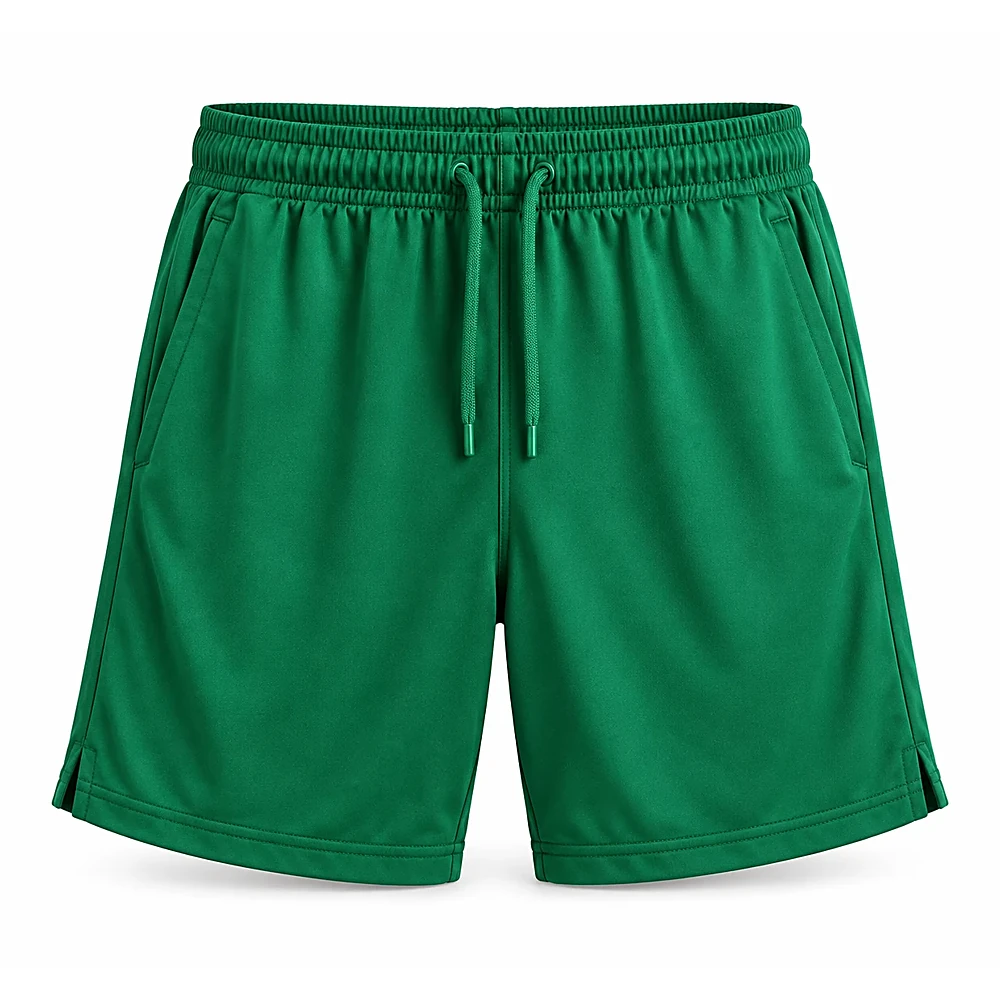 Emerald Green Athletic Shorts - custom shorts & skorts manufactured by Formore Exports