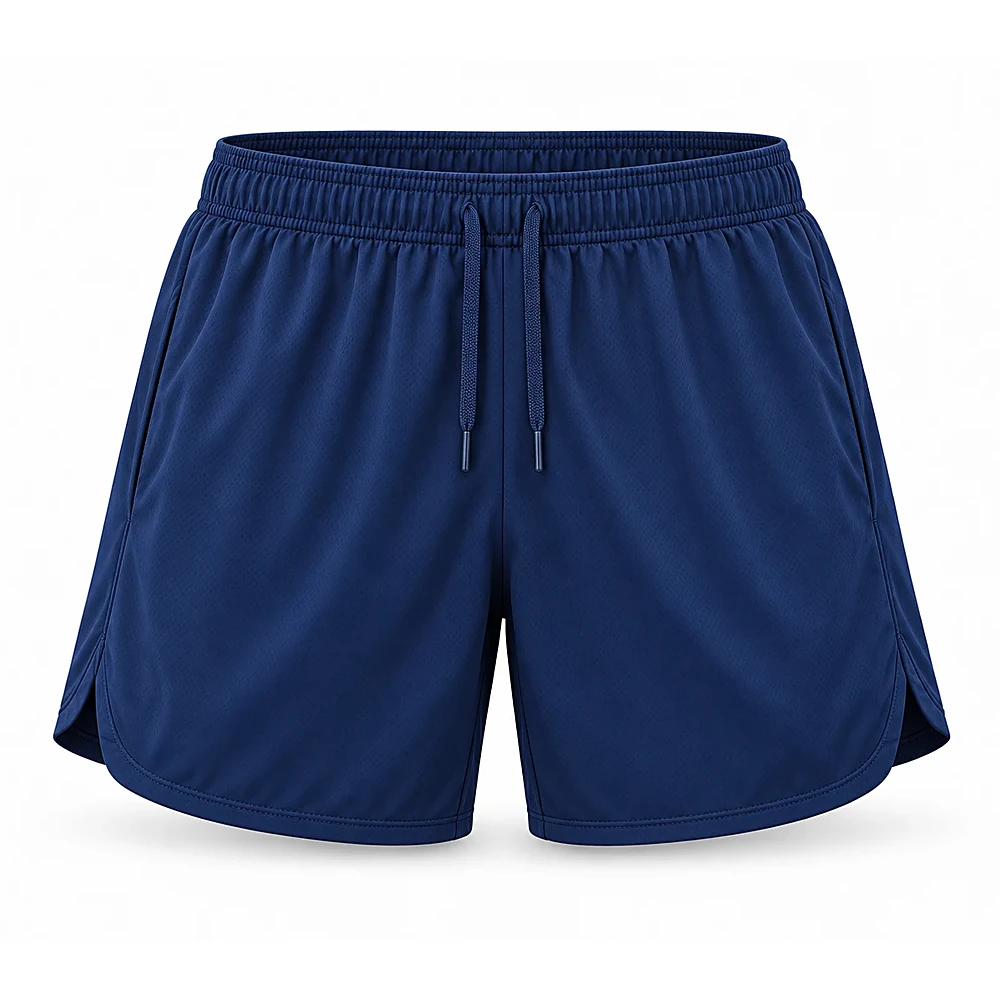 Navy Athletic Shorts - custom shorts & skorts manufactured by Formore Exports