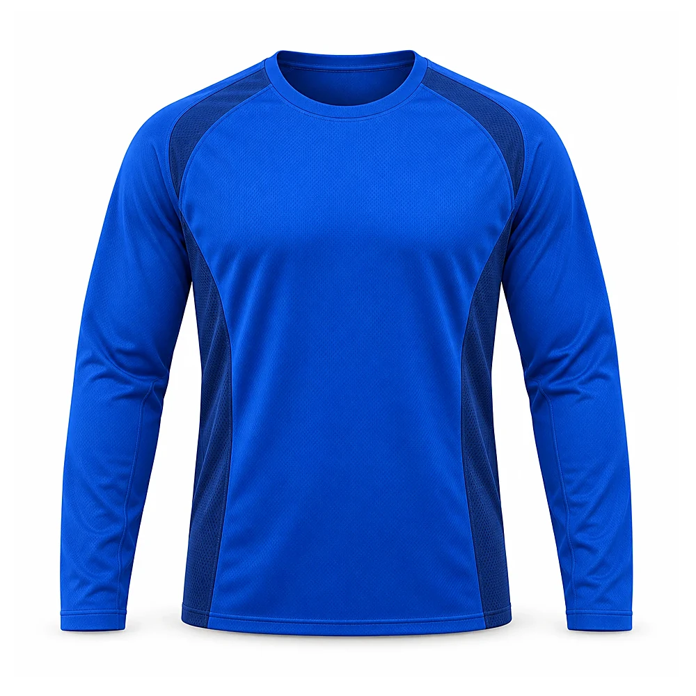 Royal Blue Performance Shirt - custom t-shirts & tops manufactured by Formore Exports