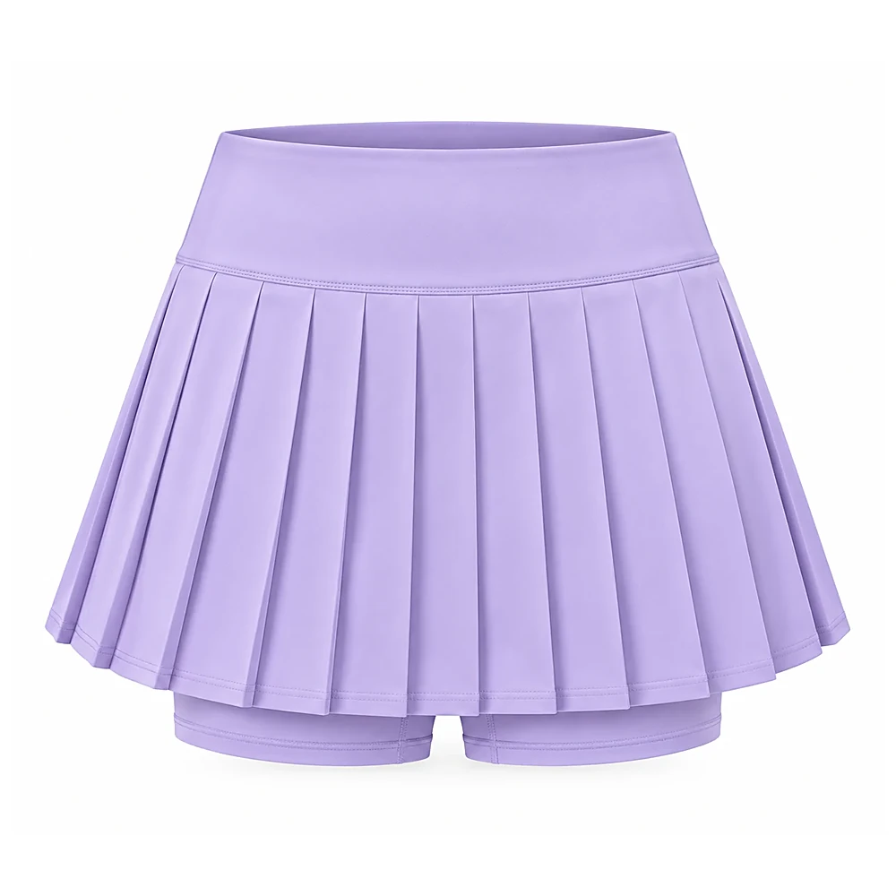 Lavender Pleated Tennis Skort - custom team & court sports manufactured by Formore Exports