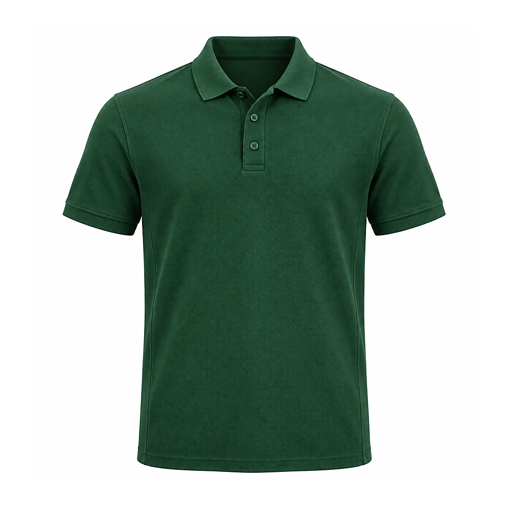 Forest green polo shirt