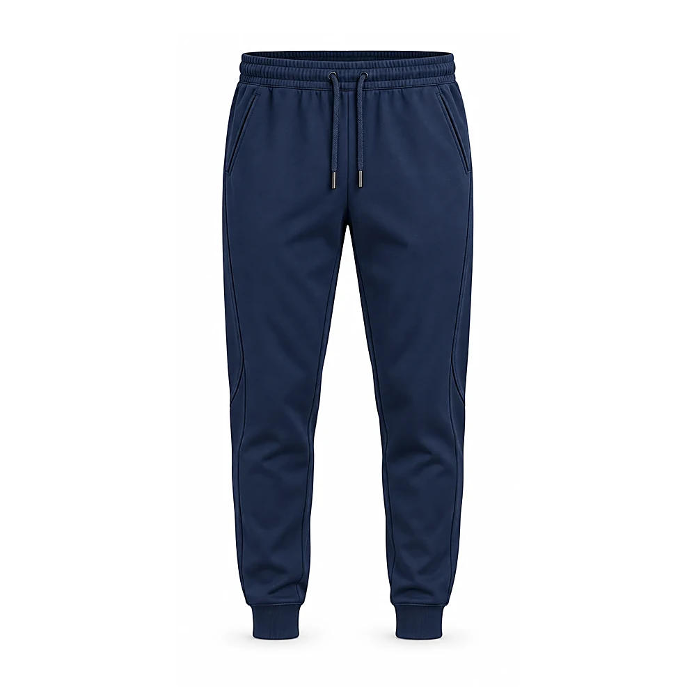 Navy Blue Jogger Sweatpants - custom pants & leggings manufactured by Formore Exports