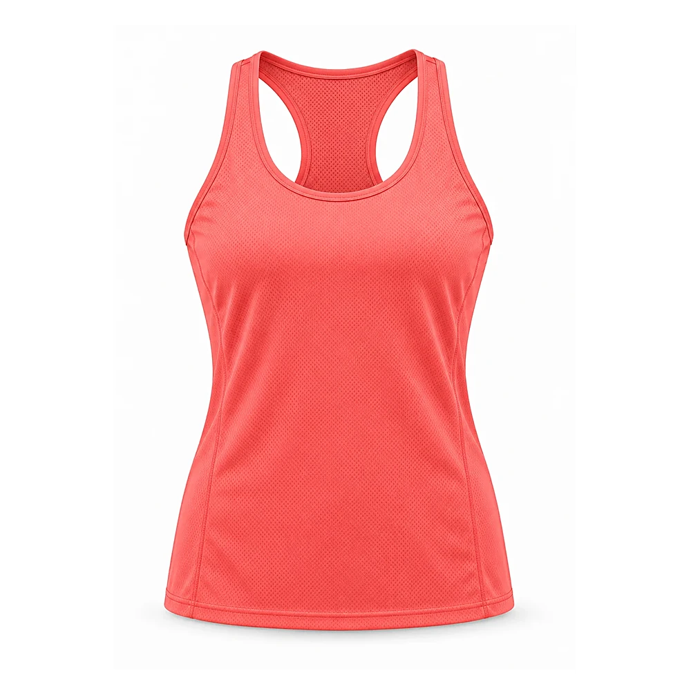 Coral Racerback Athletic Tank Top - custom running & racing manufactured by Formore Exports