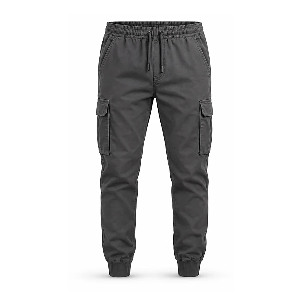 Charcoal Cargo Jogger Pants - custom pants & leggings manufactured by Formore Exports